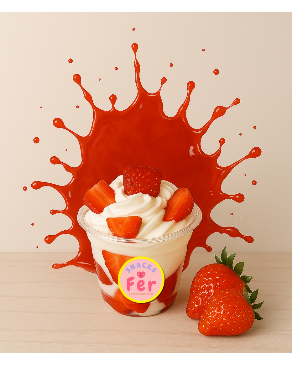 Fresas con crema